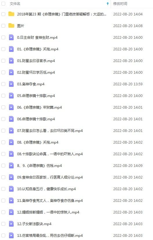 瞎子算命精华郑民生郑公命理！