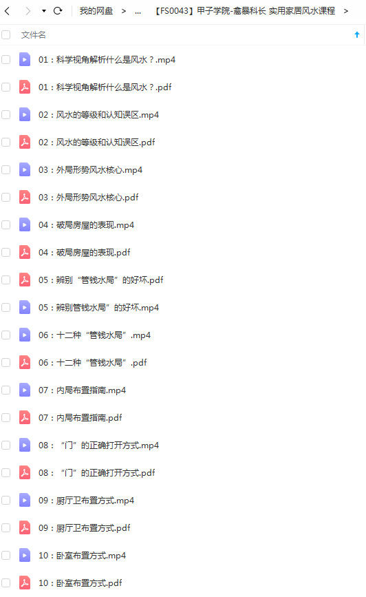 住宅风水实用家居风水课程24集
