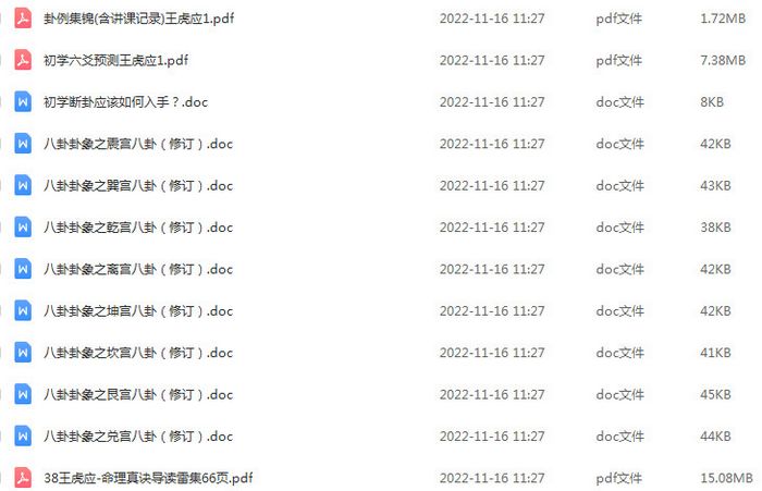 六爻精品王虎应六爻资料全集