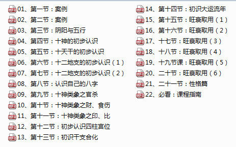 盲派八字金镖门类似体系基础加职业班48集
