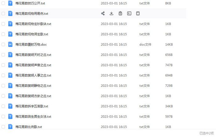 梅花易数合集100个文件