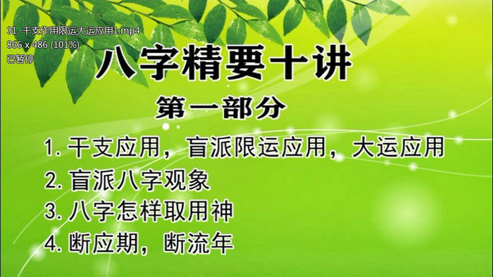 盲派命理之陈秉志老师讲限运盲派不传之密