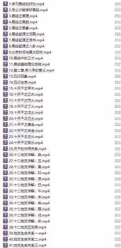 四柱预测详解之文曾四柱八字实操+高级124集