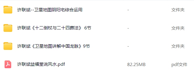 风水堪舆许联斌全集--卫星地图阴阳宅综合运用