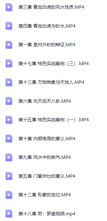 形家阳宅风水18集+录音